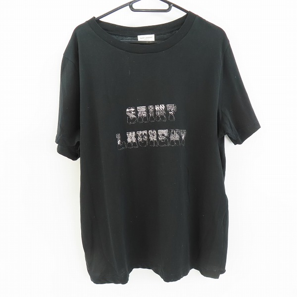 実際に弊社で買取させて頂いた【JPタグ】SAINT LAURENT PARIS/サンローランパリ ロゴプリント半袖Tシャツ 541888 YB2XS/L