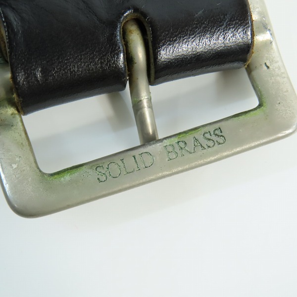 実際に弊社で買取させて頂いたHTC/エイチティーシー Hollywood Trading Company スタッズ ベルト SOLID BRASS/ソリッドブラス バックル/34の画像 4枚目
