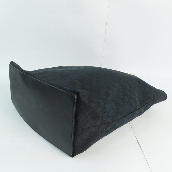 実際に弊社で買取させて頂いたGUCCI/グッチ GGキャンバス トートバッグ ブラック 002-1097の画像 2枚目