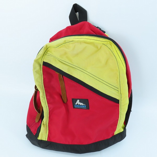 実際に弊社で買取させて頂いた【難有】GREGORY/グレゴリー 青タグ/90S/ヴィンテージ/ビンテージ カラーブロック デイパック/リュックサック M