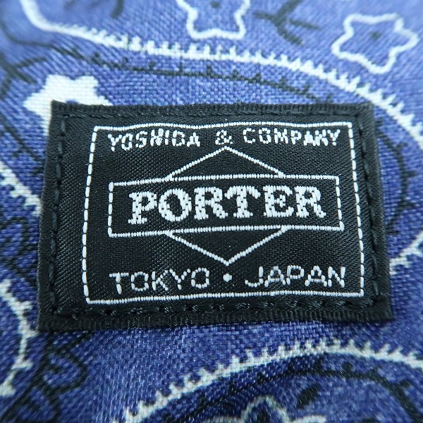 実際に弊社で買取させて頂いたNEIGHBORHOOD×PORTER/ネイバーフッド×ポーター NHPT.BACKPACK E-LUGGAGE BANDANA バンダナ バックパックの画像 4枚目