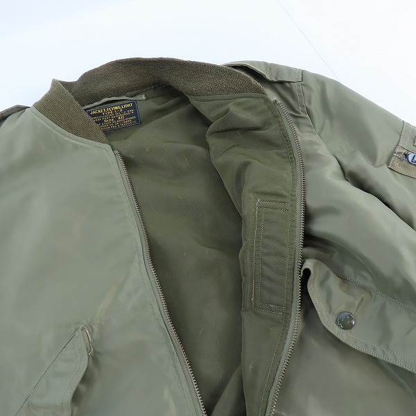 実際に弊社で買取させて頂いたBUZZ RICKSONS/バズリクソンズ L-2 フライトジャケット BR11130 /40の画像 6枚目