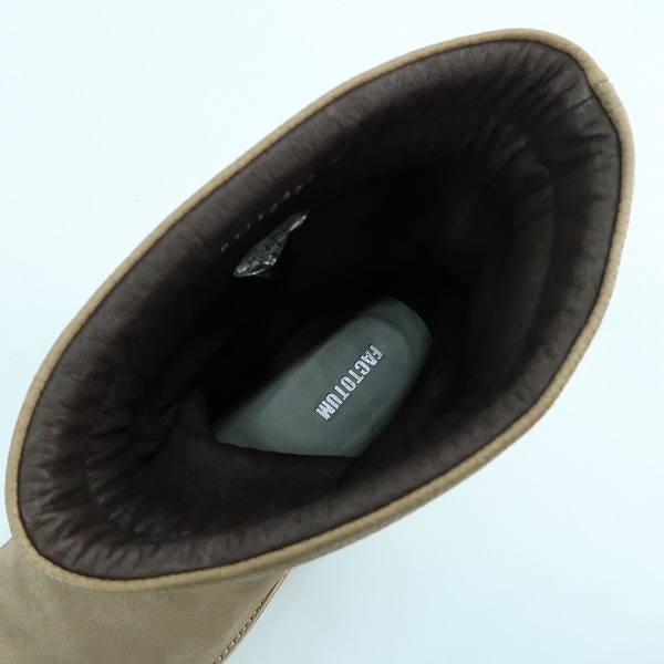 実際に弊社で買取させて頂いたFACTOTUM/ファクトタム レザーブーツ/27の画像 4枚目