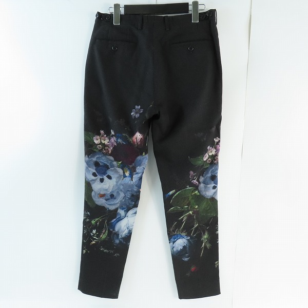 実際に弊社で買取させて頂いたLAD MUSICIAN/ラッドミュージシャン ウール 花柄 スラックスパンツ ブルー系 2219-570/42の画像 1枚目
