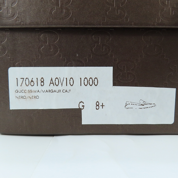 実際に弊社で買取させて頂いたGUCCI/グッチ GG柄 コインローファー 170618/8.5の画像 9枚目