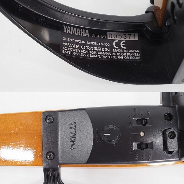 実際に弊社で買取させて頂いたYAMAHA/ヤマハ SV-100 サイレントバイオリン 4/4サイズの画像 6枚目