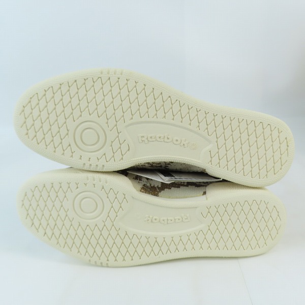 実際に弊社で買取させて頂いたReebok/リーボック Club C 85 AFF/クラブシー 85 AFF METALLICSNAKECHALK CM9622/27の画像 2枚目