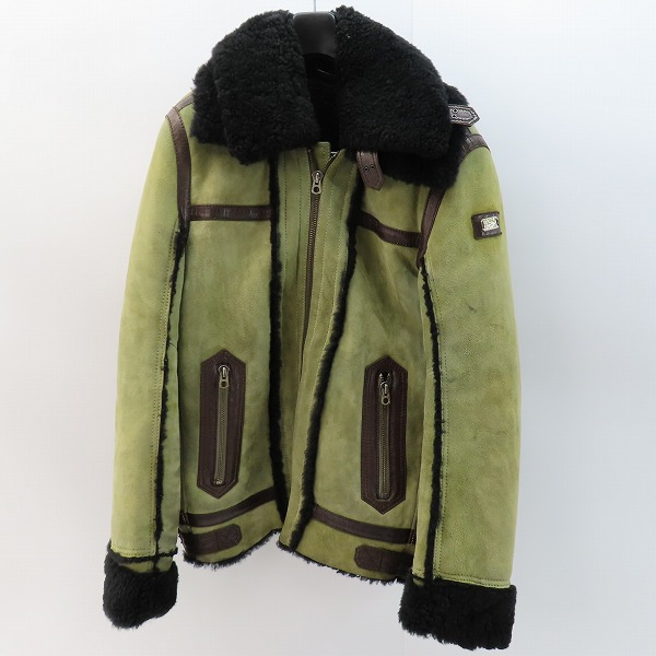 実際に弊社で買取させて頂いたDIESEL/ディーゼル 裏ボア ラムレザー/羊革 ムートンジャケット/S