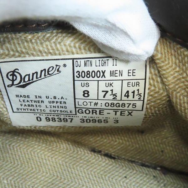 実際に弊社で買取させて頂いたDANNER/ダナー MOUNTAIN LIGHT 2/マウンテンライト 2 ブーツ/30800X/8の画像 5枚目