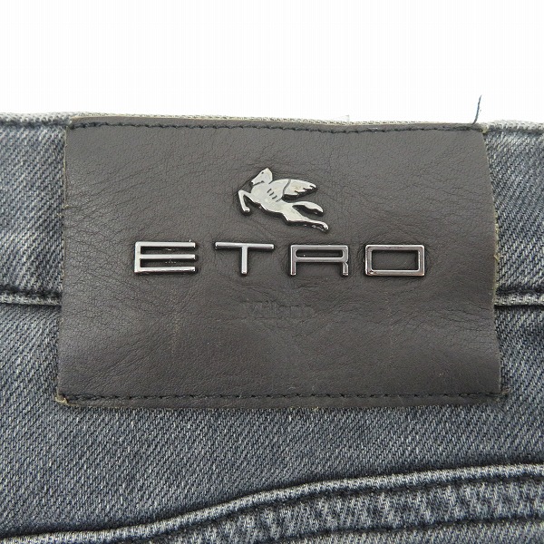 実際に弊社で買取させて頂いたETRO/エトロ SLIM FIT 裏地ペイズリー柄 スキニーデニムパンツ 30の画像 2枚目