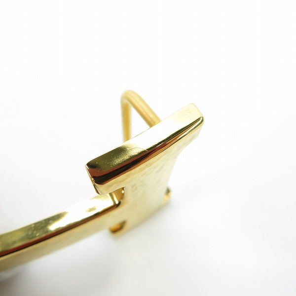 実際に弊社で買取させて頂いたHERMES/エルメス H ベルト バックル ゴールドの画像 9枚目