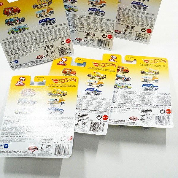 実際に弊社で買取させて頂いた【未開封】Hot Wheels/ホットウィール PEANUTS スヌーピー '64 GMC PANEL/QUICK D-LIVERY/CONVOY CUSTOM 他 ミニカー 6点セットの画像 8枚目