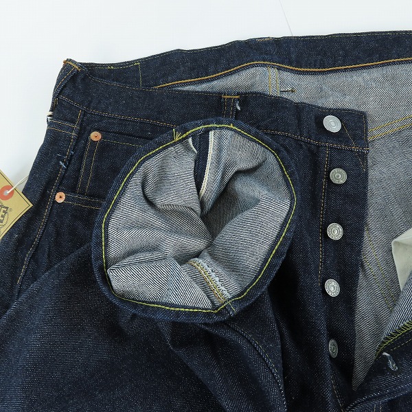 実際に弊社で買取させて頂いた【未使用】DENIME/ドゥニーム Lot.220A OFFSET XX MODEL ワンウォッシュ デニムパンツ W36の画像 2枚目