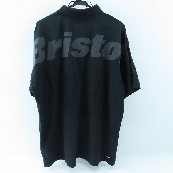 実際に弊社で買取させて頂いたF.C.Real Bristol/エフシーレアルブリストル 23SS BIG LOGO WIDE POLO/ポロシャツ FCRB-230072/Lの画像 1枚目