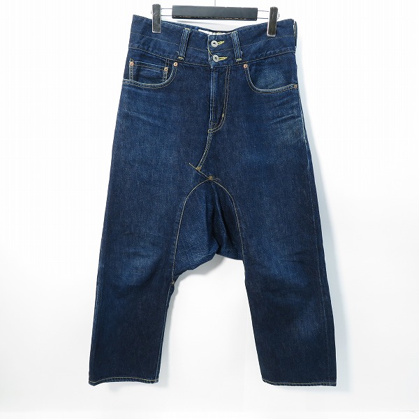 実際に弊社で買取させて頂いたGANRYU COMME des GARCONS/ガンリュウコムデギャルソン インディゴ サルエルパンツ EM-P020/S