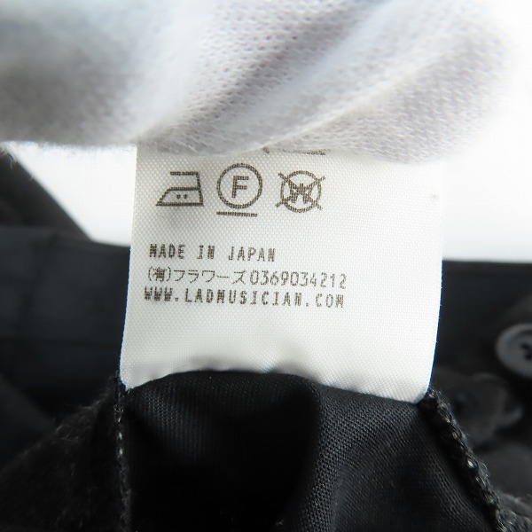 実際に弊社で買取させて頂いたLAD MUSICIAN/ラッドミュージシャン ウール 花柄 スラックスパンツ ブルー系 2219-570/42の画像 5枚目