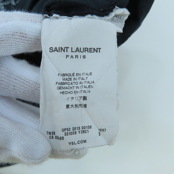 実際に弊社で買取させて頂いた【JPタグ】SAINT LAURENT PARIS/サンローランパリ フロント プリント 半袖Tシャツ 331009 Y2BC1/Sの画像 3枚目