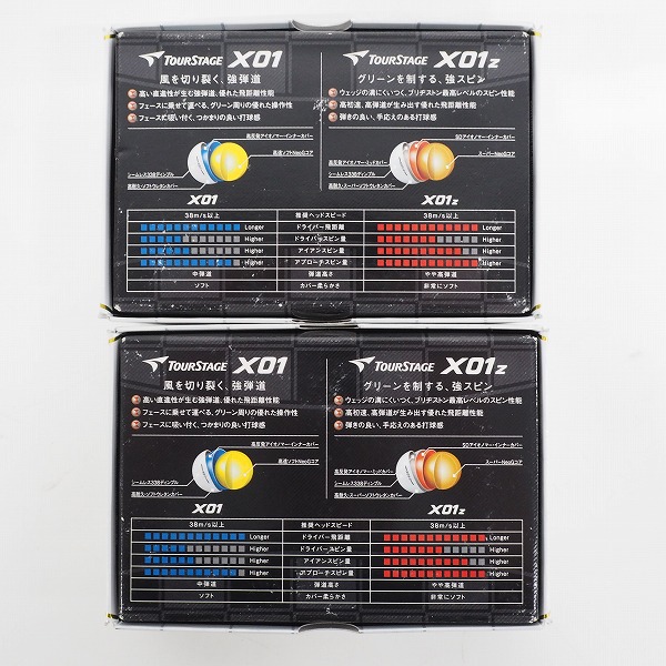 実際に弊社で買取させて頂いた【未使用/オウンネーム】BRIDGESTONE/ブリジストン TOUR STAGE/ツアーステージ X01 ゴルフボール ホワイト 計1ダースの画像 3枚目