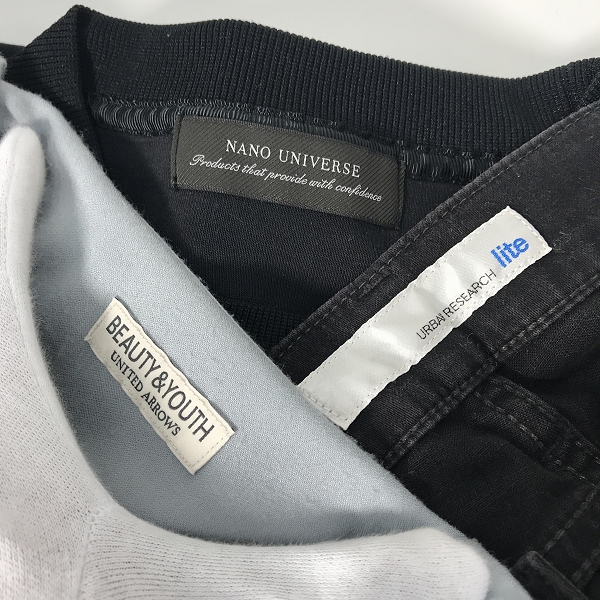 実際に弊社で買取させて頂いた【おまとめ】ユナイテッドアローズ/アーバンリサーチ/ナノユニバース 等 シャツ/スウェット/パンツ 他の画像 1枚目