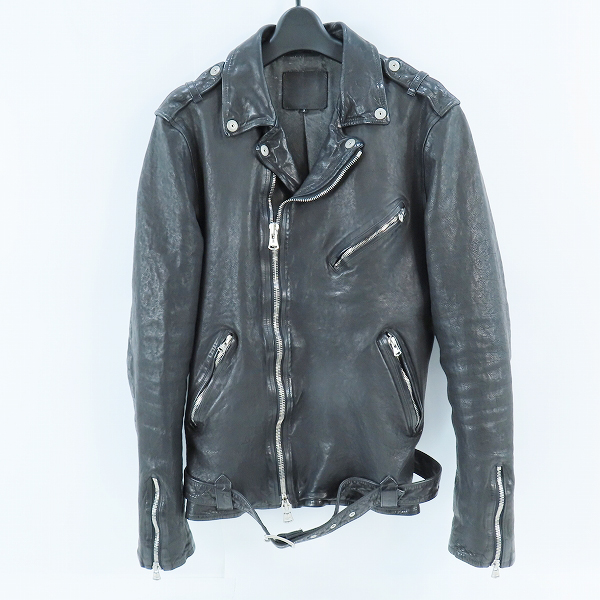 実際に弊社で買取させて頂いたISAMU KATAYAMA BACKLASH/イサムカタヤマ バックラッシュ レザーダブルライダース 1927-06/L/3