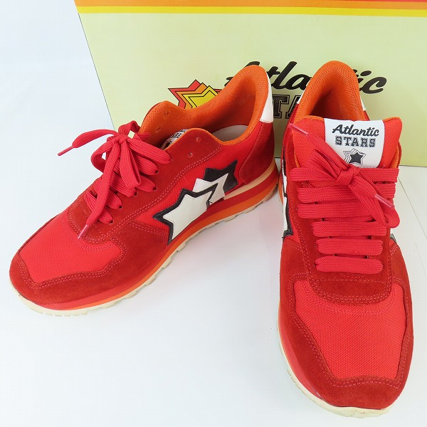 実際に弊社で買取させて頂いたATLANTIC STARS/アトランティックスターズ ANTARES/アンタレス レッド スニーカー FR-PR-LARB/40