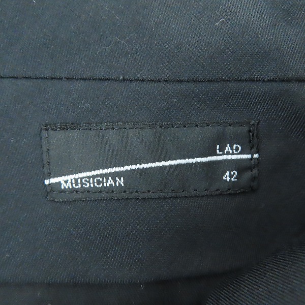 実際に弊社で買取させて頂いたLAD MUSICIAN/ラッドミュージシャン ウール 天使柄 スラックスパンツ 2119-580/42の画像 3枚目