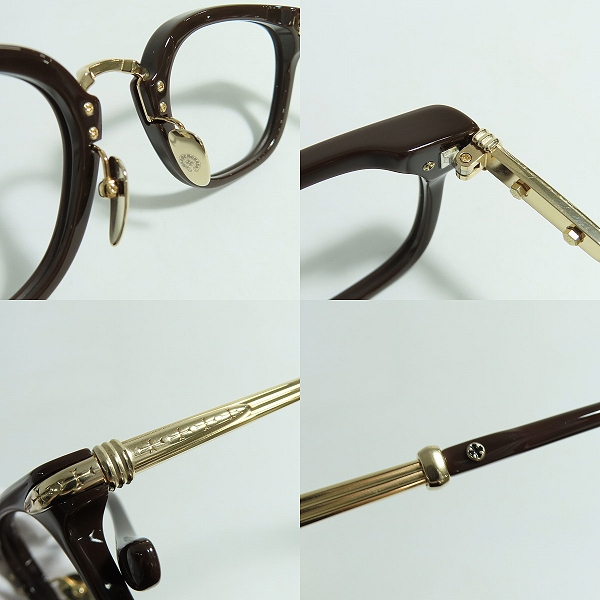 実際に弊社で買取させて頂いたCHROME HEARTS/クロムハーツ TITANASLUVR レンズなし 眼鏡フレーム/アイウェアの画像 3枚目