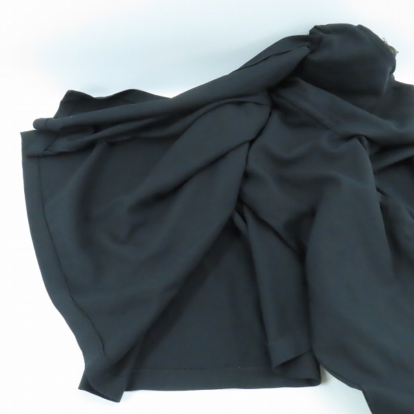 実際に弊社で買取させて頂いたBLACK COMME des GARCONS/ブラック コムデギャルソン AD2019 レイヤードパンツ 1D-P025 Sの画像 7枚目