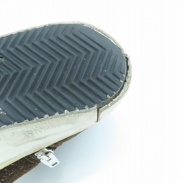 実際に弊社で買取させて頂いた【ジャンク】GOLDEN GOOSE/ゴールデングース GGDB サイドジップ レザースニーカー /40の画像 7枚目