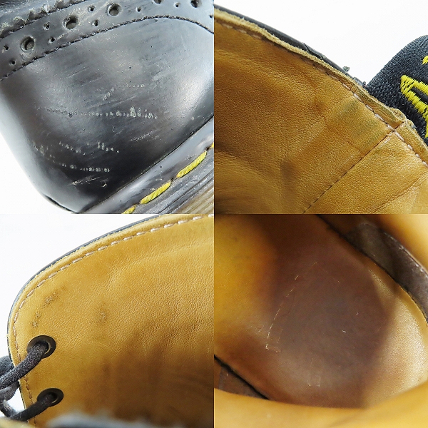 実際に弊社で買取させて頂いたDr.Martens/ドクターマーチン ウィングチップ レースアップブーツ 13716001/UK9の画像 7枚目