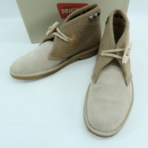 実際に弊社で買取させて頂いたClarks × Gloverall × HYSTERIC GLAMOUR/クラークス × グローバーオール × ヒステリックグラマー デザートブーツ/8