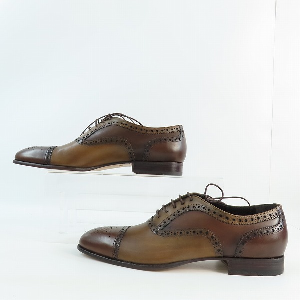 実際に弊社で買取させて頂いたBARRATS/バラッツ メダリオン レザー シューズ /7.5の画像 3枚目