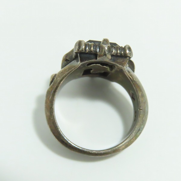 実際に弊社で買取させて頂いたLION HEART/ライオンハート 初期刻印 スクエアストーンリング/19号の画像 5枚目