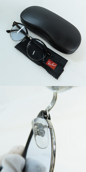 実際に弊社で買取させて頂いたRay-Ban/レイバン CLUBROUND/クラブラウンド  メガネフレーム/アイウェア RB4246-V 2000の画像 9枚目