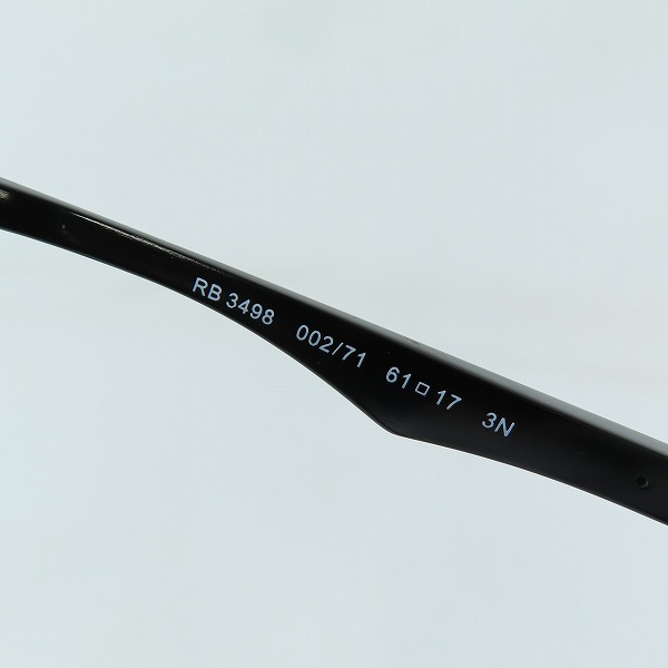 実際に弊社で買取させて頂いたRay-Ban/レイバン サングラス RB3498 002/71 61□17の画像 6枚目