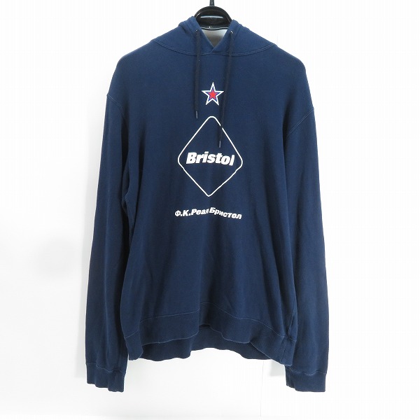 実際に弊社で買取させて頂いたF.C.Real Bristol/エフシーレアルブリストル ロゴ パーカー XL