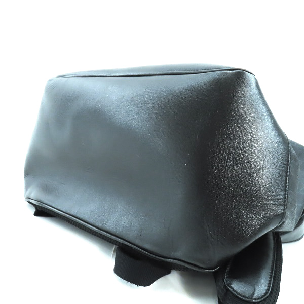 実際に弊社で買取させて頂いたGUCCI/グッチ インターロッキングG ミディアム バックパックブラック GGスプリーム 696013の画像 2枚目