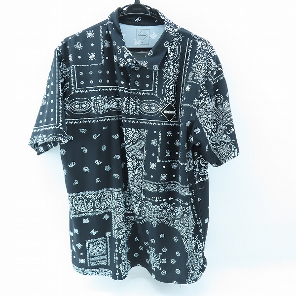 実際に弊社で買取させて頂いたF.C.R.B./F.C.Real Bristol/F.C.レアルブリストル 23SS ペイズリー柄半袖 ポロシャツ FCRB-230036/XL