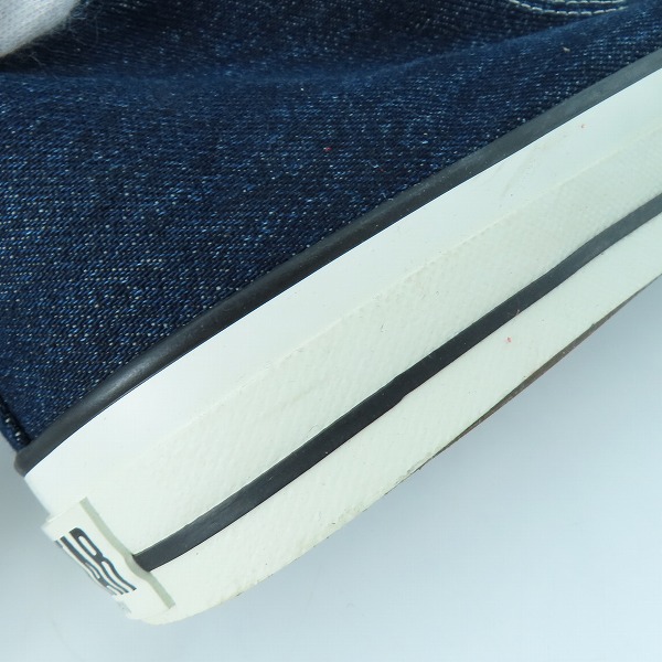 実際に弊社で買取させて頂いたCONVERSE/コンバース 日本製 ALL STAR/オールスター デニム地ハイカットスニーカー 50H01/10.5の画像 7枚目
