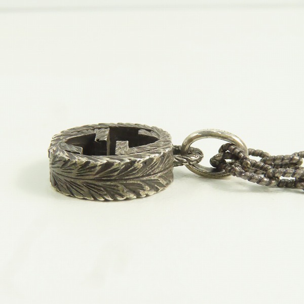 実際に弊社で買取させて頂いたGUCCI/グッチ インターロッキングGGロゴ 印唐草模様 アラベスク ネックレス/ペンダントの画像 3枚目