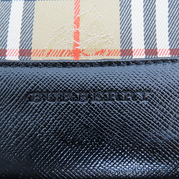 実際に弊社で買取させて頂いたBURBERRY/バーバリー ヘイマーケットチェック ハンドバッグの画像 4枚目