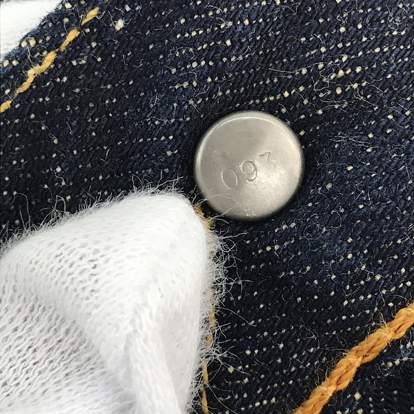 実際に弊社で買取させて頂いたLevis/リーバイス LVC 501XX 復刻 刻印 093 赤耳 ビッグE 47年モデル デニムパンツ トルコ製 47501-0078/W32L34の画像 7枚目