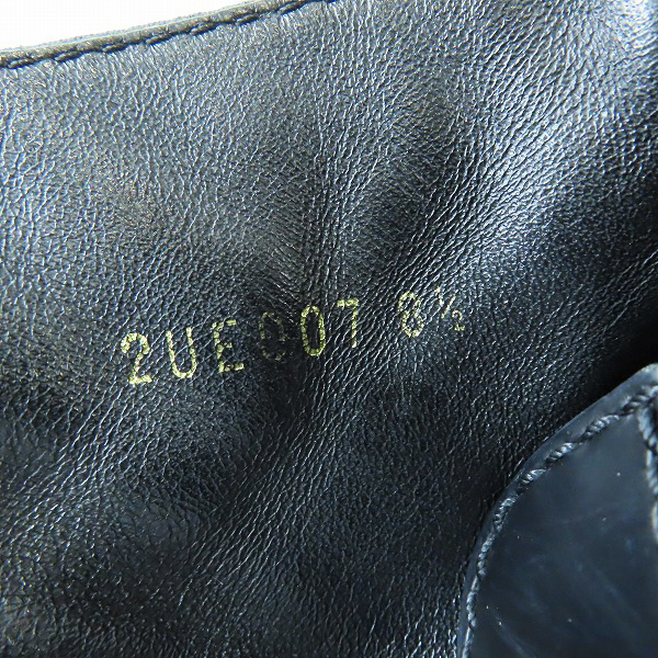 実際に弊社で買取させて頂いたPRADA/プラダ モノリス ポーチ付きレザーコンバットブーツ 2UE007/8.5の画像 5枚目