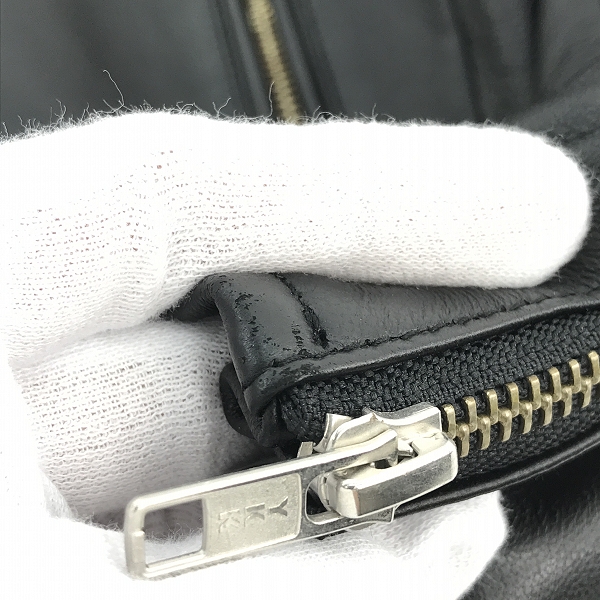 実際に弊社で買取させて頂いたURBAN RESEARCH/アーバンリサーチ シープレザー/羊革 シングルライダースジャケット WH03-17M002/40の画像 5枚目