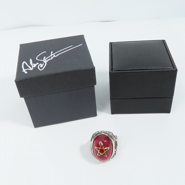 実際に弊社で買取させて頂いたALEX STREETER/アレックスストリーター 2016年限定 エンジェルハートリング リアルルビーカボション/20号の画像 8枚目