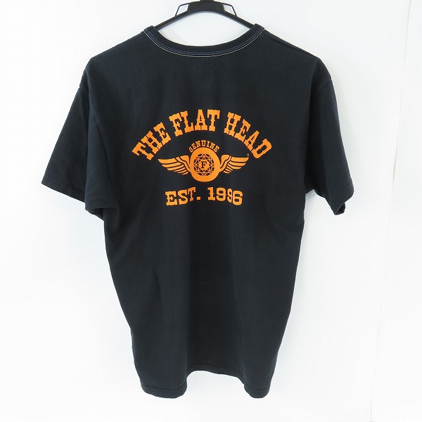実際に弊社で買取させて頂いたThe Flat Head/フラットヘッド 胸元/バックプリント Tシャツ /42の画像 1枚目