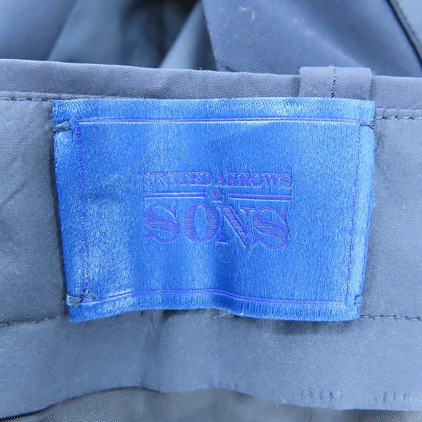 実際に弊社で買取させて頂いたUNITED ARROWS＆SONS/ユナイテッドアローズアンドサンズ NVy by NICK WOOSTER スラックスパンツ 5551-299-0113/Lの画像 4枚目