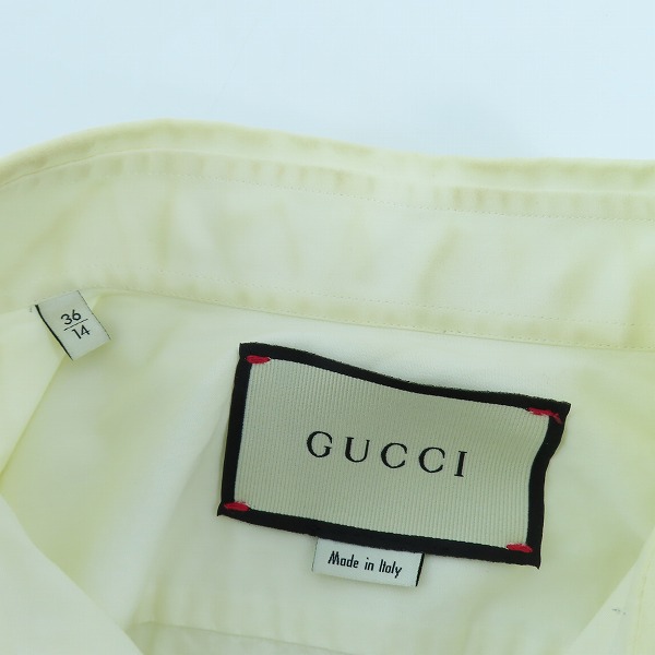 実際に弊社で買取させて頂いたGUCCI/グッチ 長袖シャツ 337685 Z4656 /36の画像 2枚目