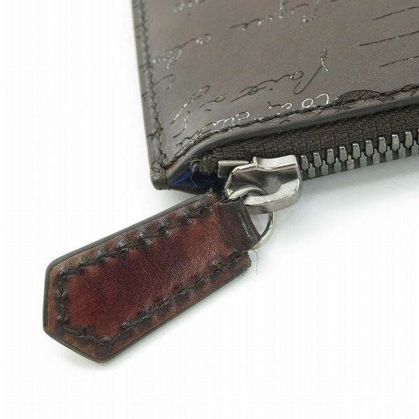 実際に弊社で買取させて頂いたBERLUTI/ベルルッティ カリグラフィ レザー ドキュメントケース クラッチバッグ/セカンドバッグの画像 7枚目
