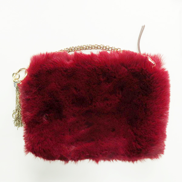 実際に弊社で買取させて頂いたJimmy Choo/ジミーチュウ CALLIE/キャリー ファー チェーン ハンドバッグの画像 1枚目